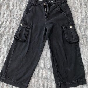 Small black fashion nova cargo pants
